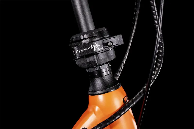 Cube Compact Hybrid 500 Hybrid Electric Bike in Black/Sparkorange-4